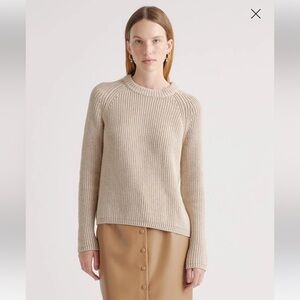 NWT 100% Organic Cotton Fisherman Crew Sweater